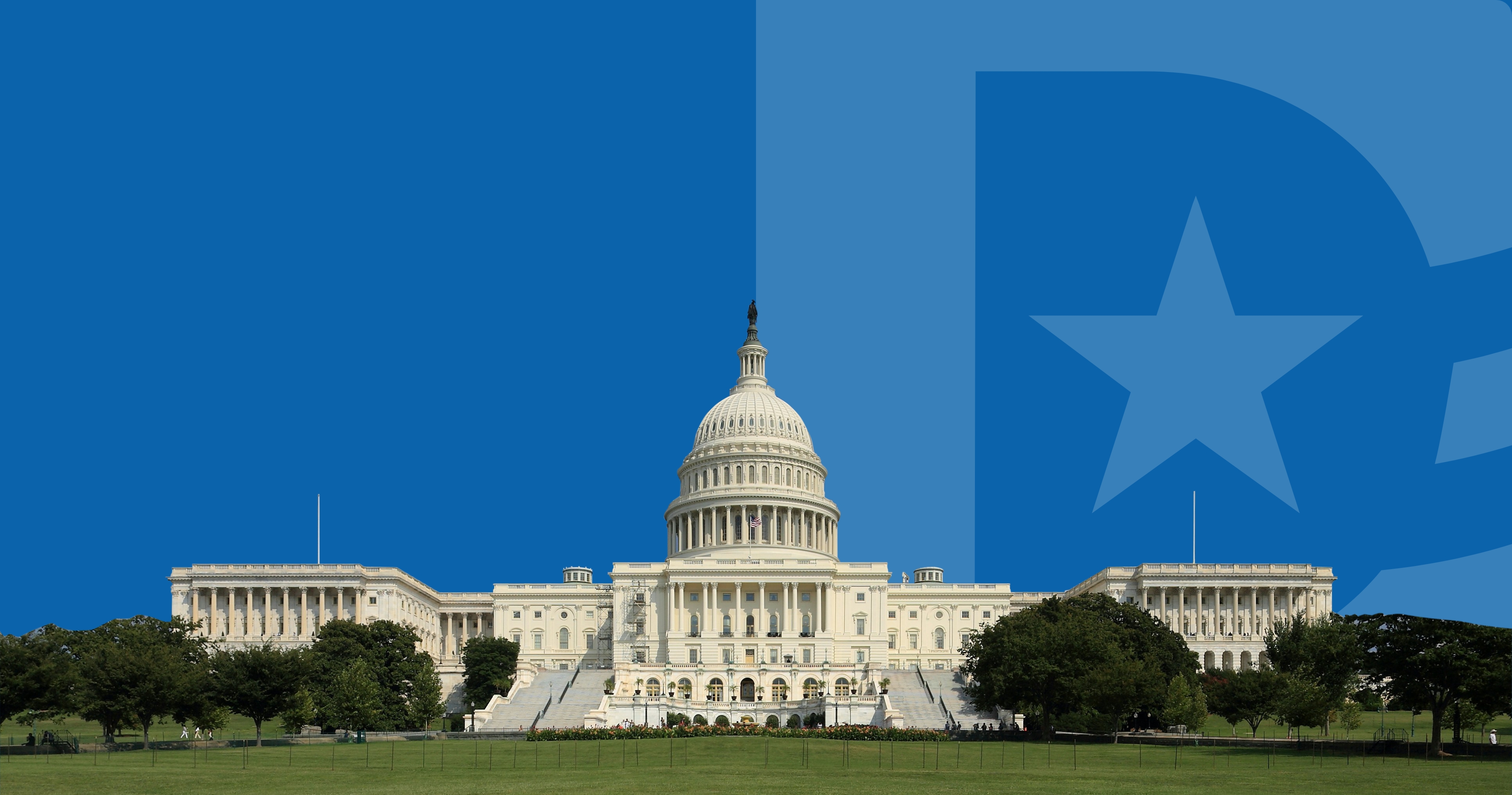 image of the white house with DFER logo