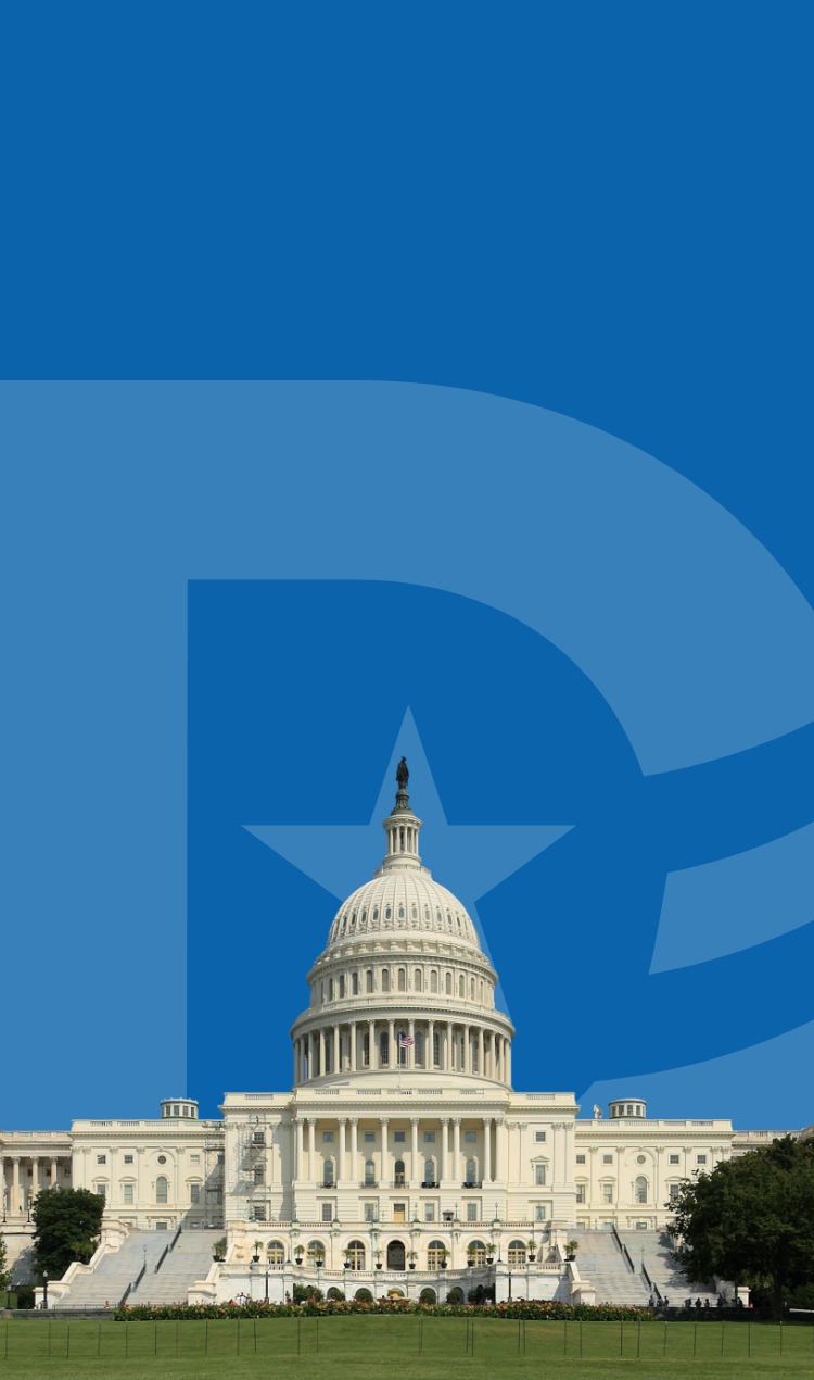 image of the white house with DFER logo