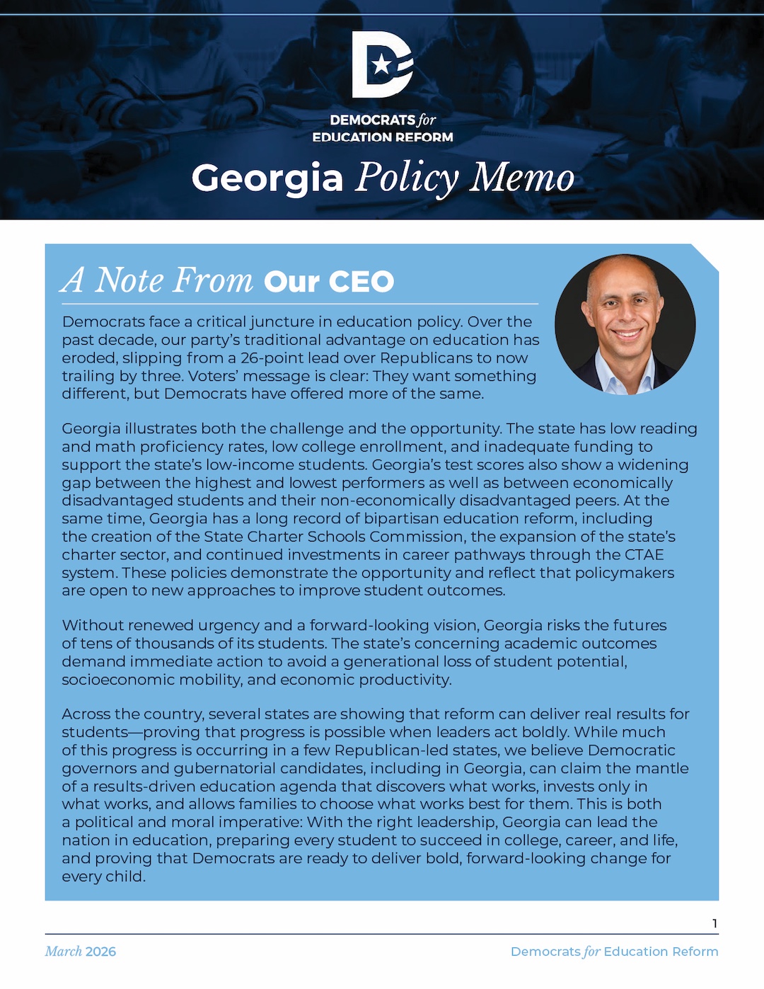 Georgia Policy Memo