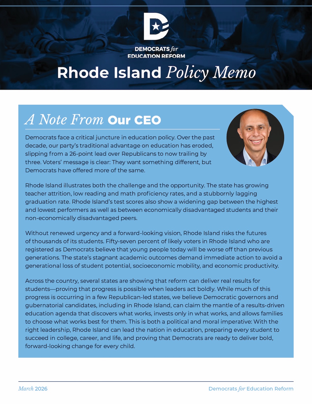 Rhode Island Policy Memo